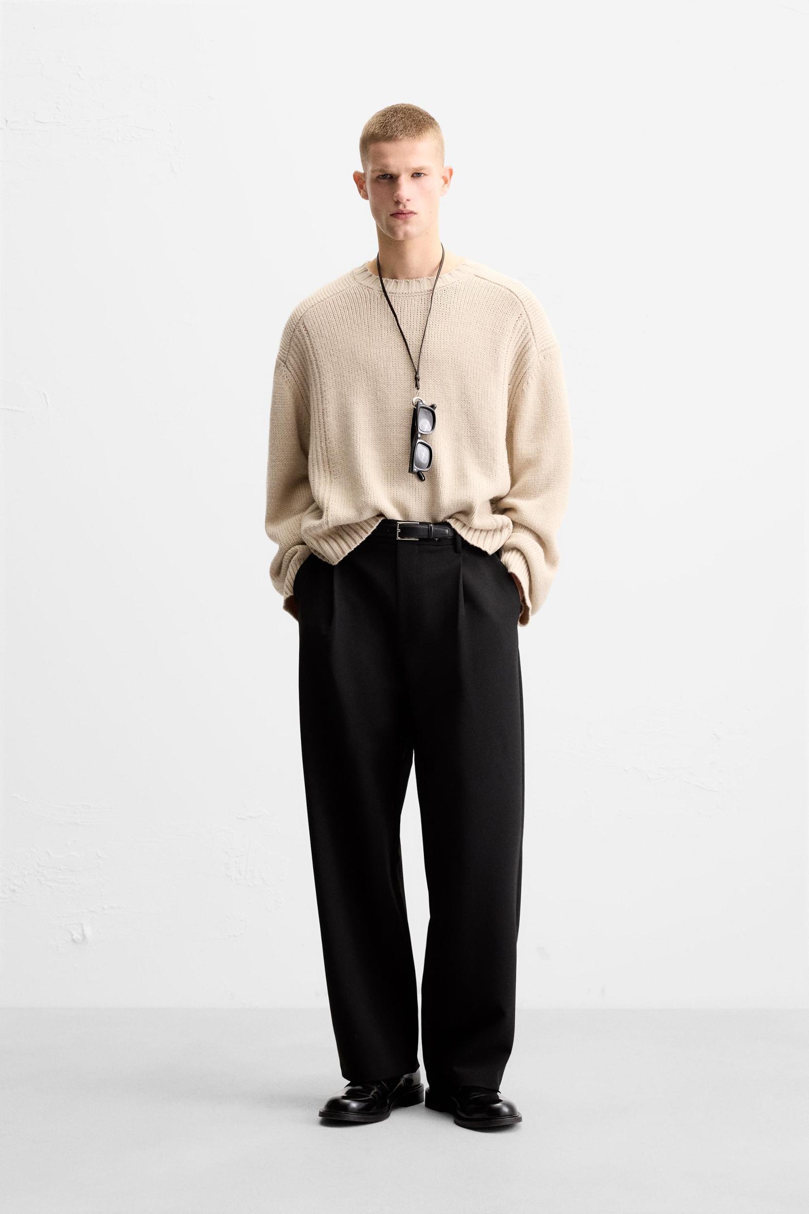 COMBINED TEXTURES SWEATER Product Image