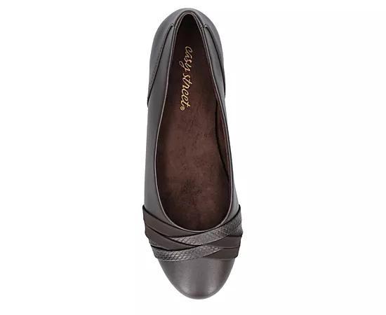 Easy Street Kylie Women's Comfort Ballet Flats, Size: 7.5 Wide, Brown Product Image