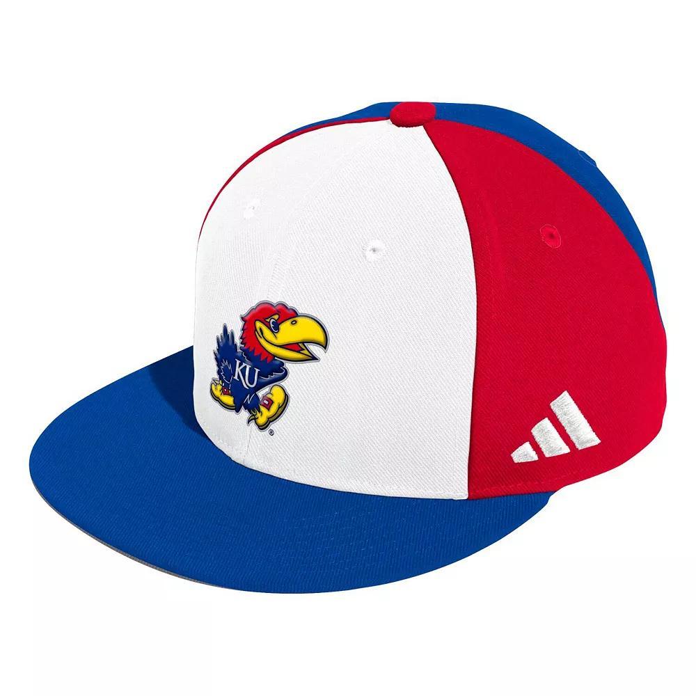 Men's adidas White Kansas Jayhawks On-Field Baseball Fitted Hat, Size: 7 5/8 Product Image