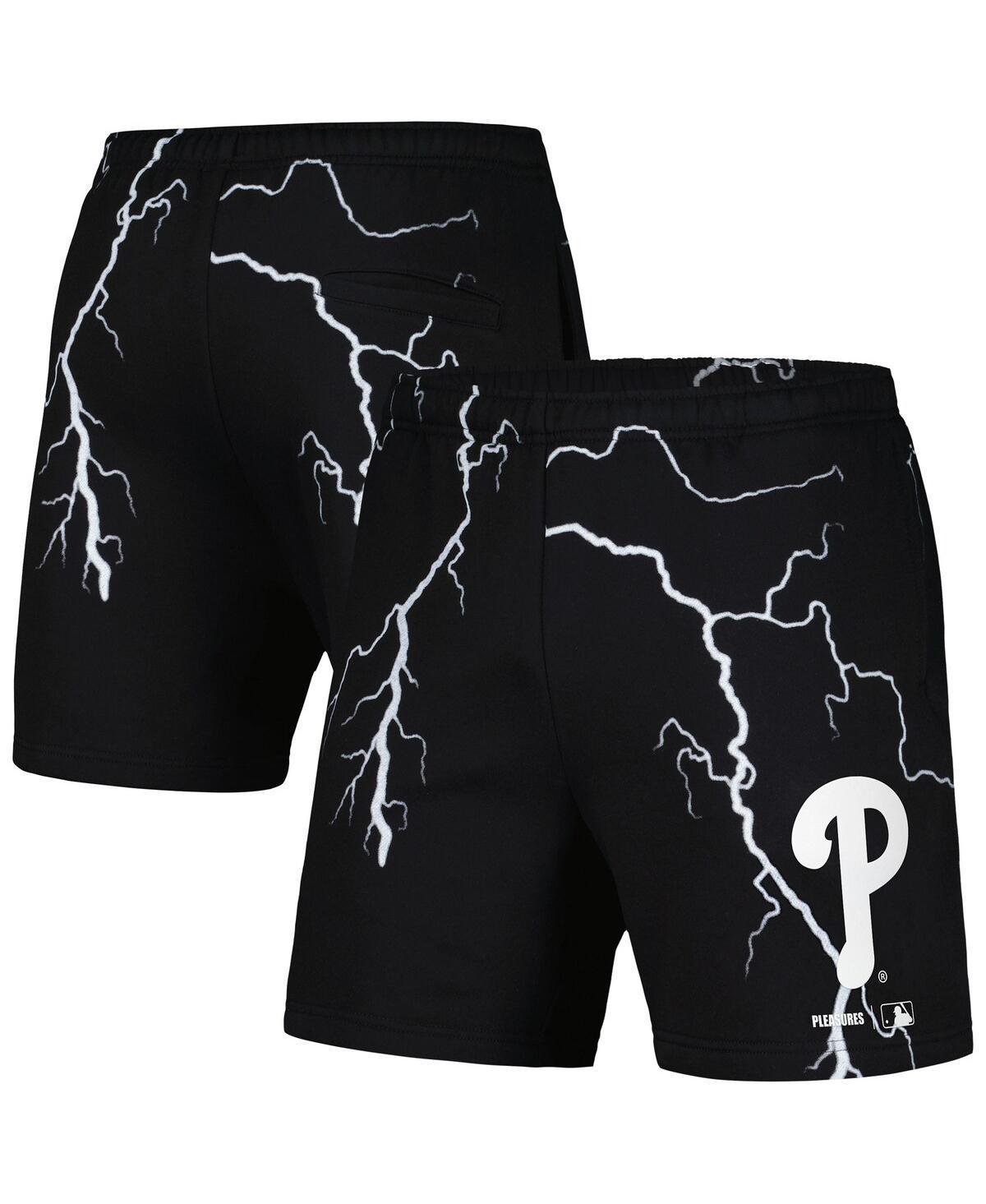 Men's PLEASURES  Black San Francisco Giants Lightning Shorts, Size: Large Product Image