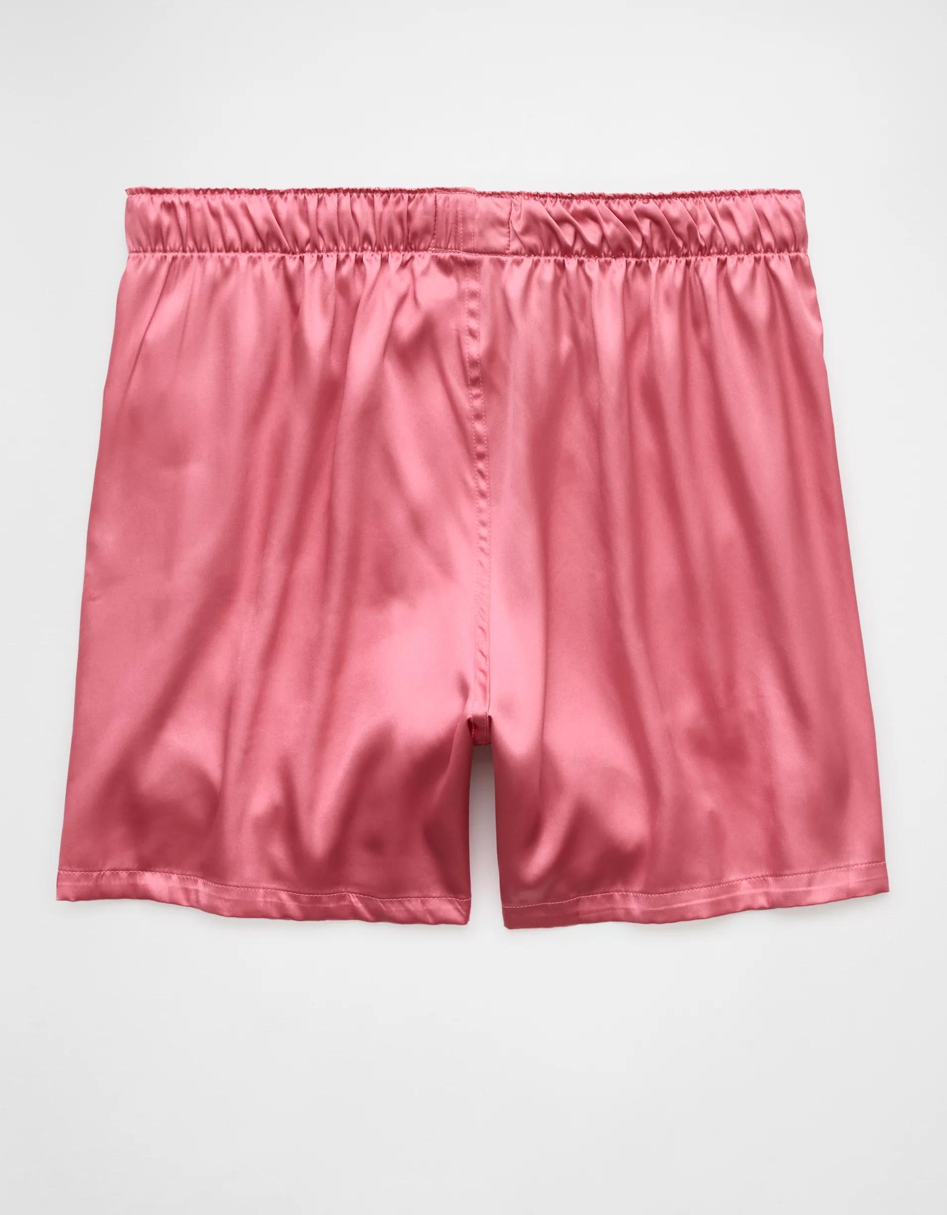 AEO Men's Solid Satin Pocket Boxer Short Product Image