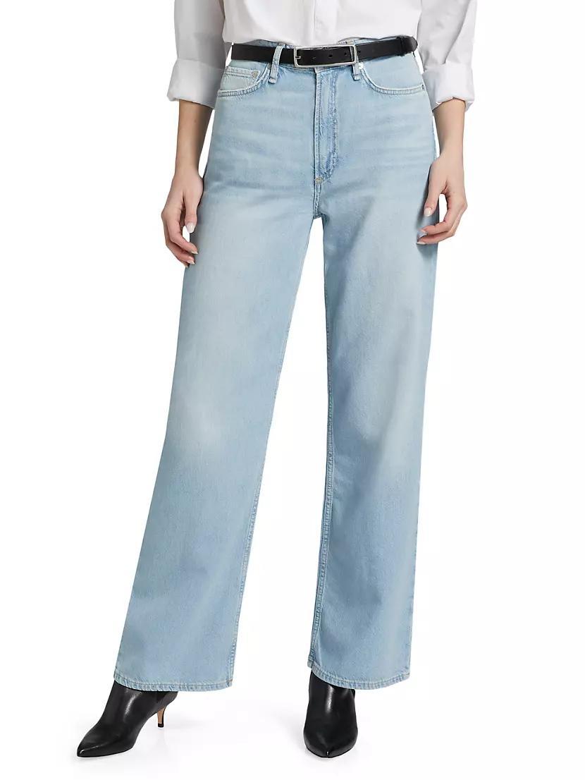 Logan Featherweight Mid-Rise Wide-Leg Jeans Product Image