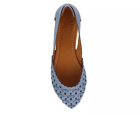 Spring Step Delorse Women's Leather Flats, Size: 35, Blue Blue Product Image