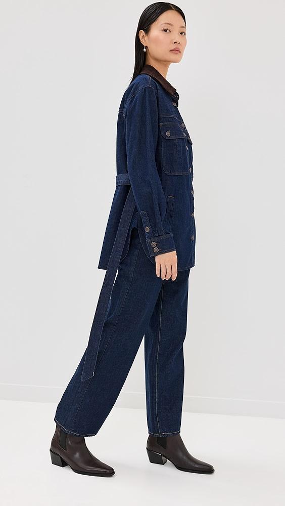 Veronica Beard Jean Mikaela Shacket with Corduroy Collar | Shopbop Product Image