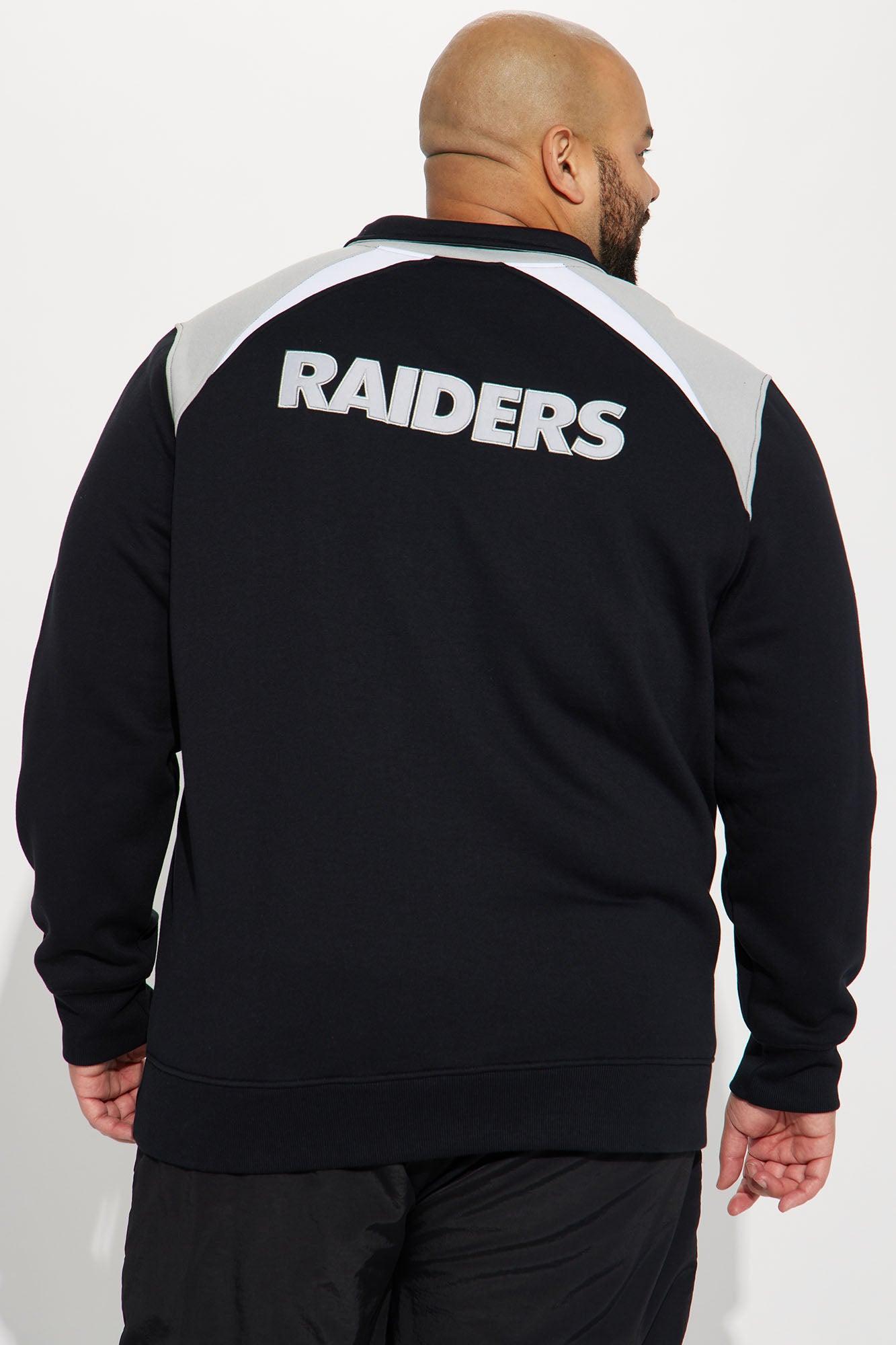 Raiders Quarter Zip Sweatshirt - Black Product Image