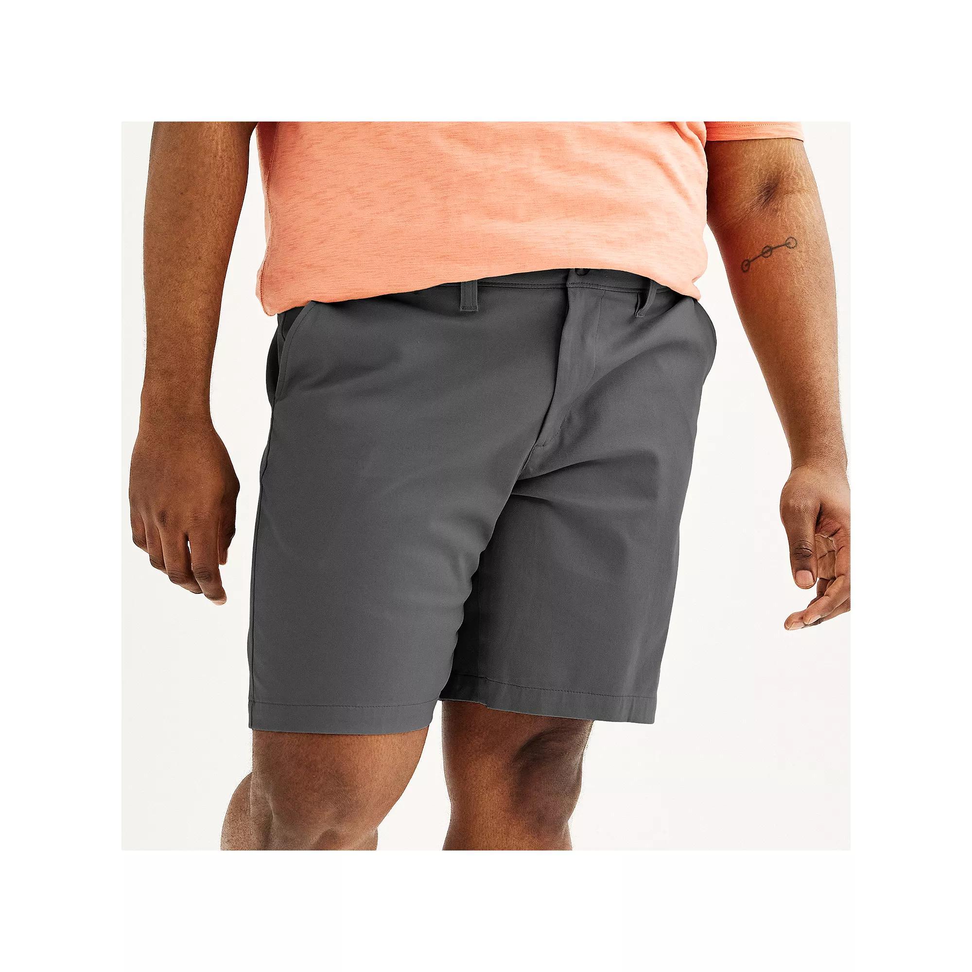 Big & Tall Sonoma Goods For Life® Flexwear Flat Front Shorts, Men's, Size: 50, Blue Product Image
