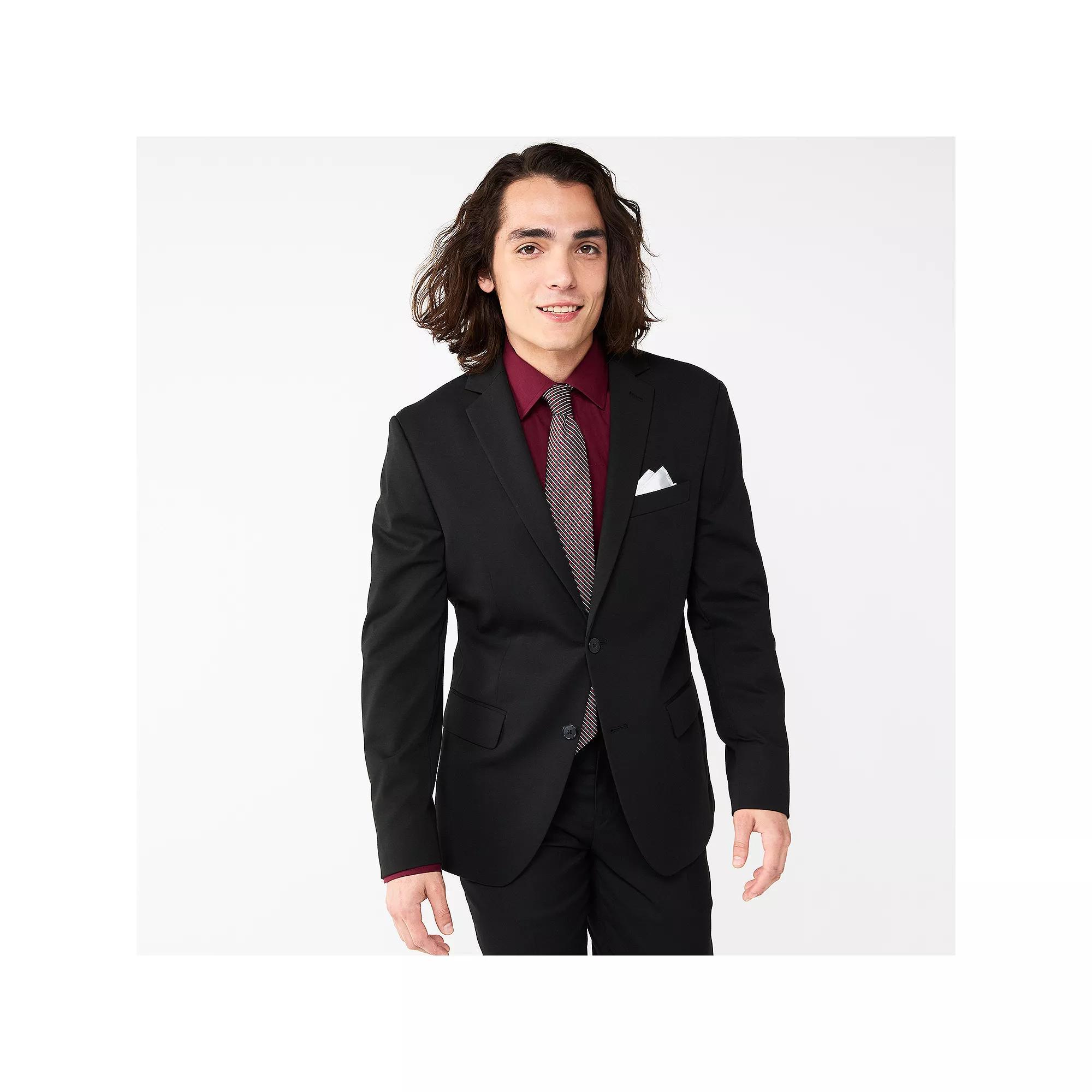 Men's Apt. 9® Premier Flex Performance Slim-Fit Washable Suit Jacket, Size: 46 - Regular, Black Product Image