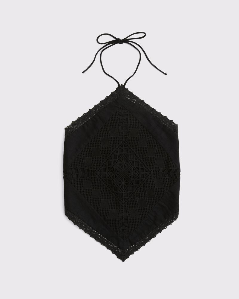 Linen-Blend Bandana Top Product Image