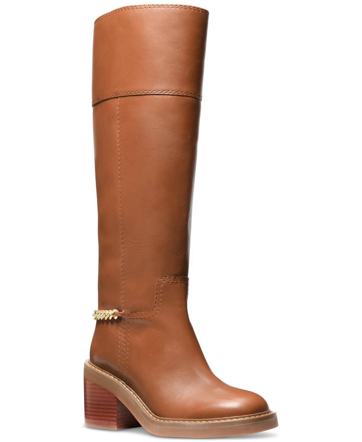 Womens Carlisle 75MM Leather Knee-High Boots Product Image