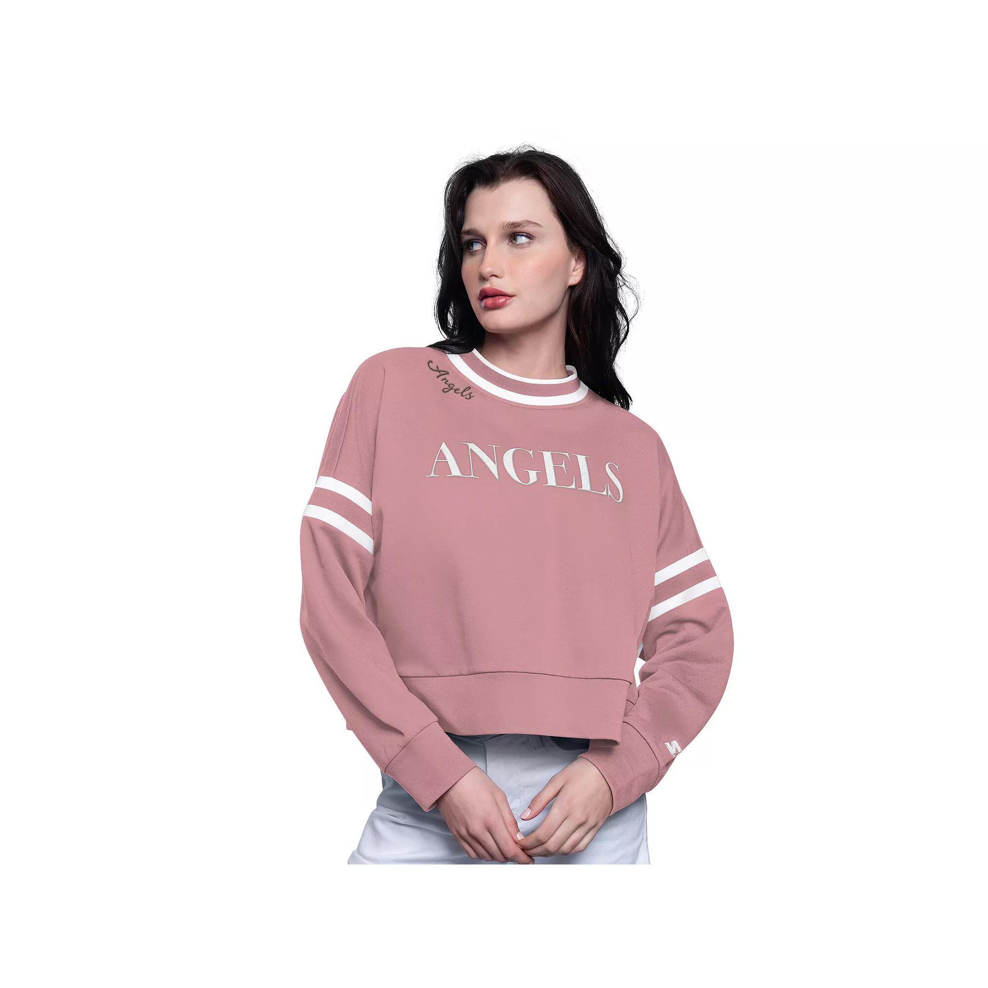 Womens Starter Minnesota Twins Power Play Cropped Pullover Sweatshirt Product Image
