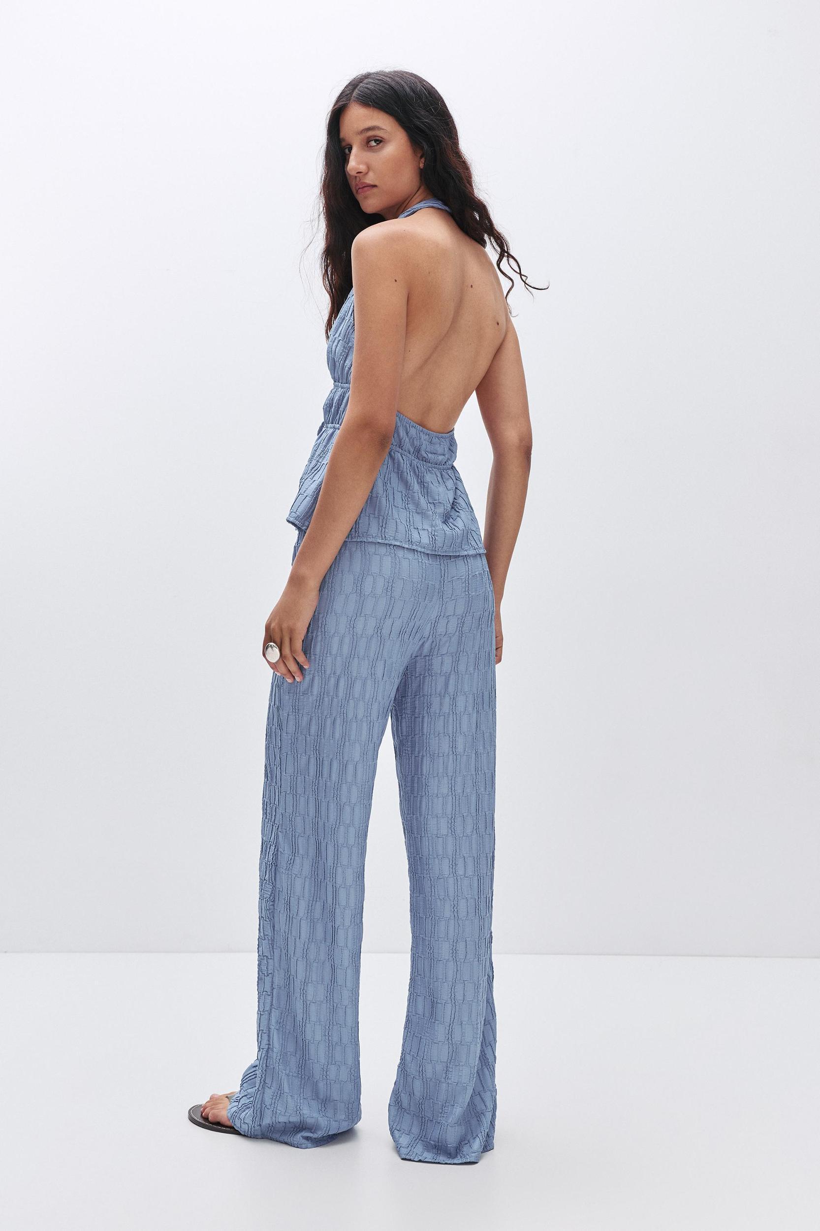 Textured halter top Product Image