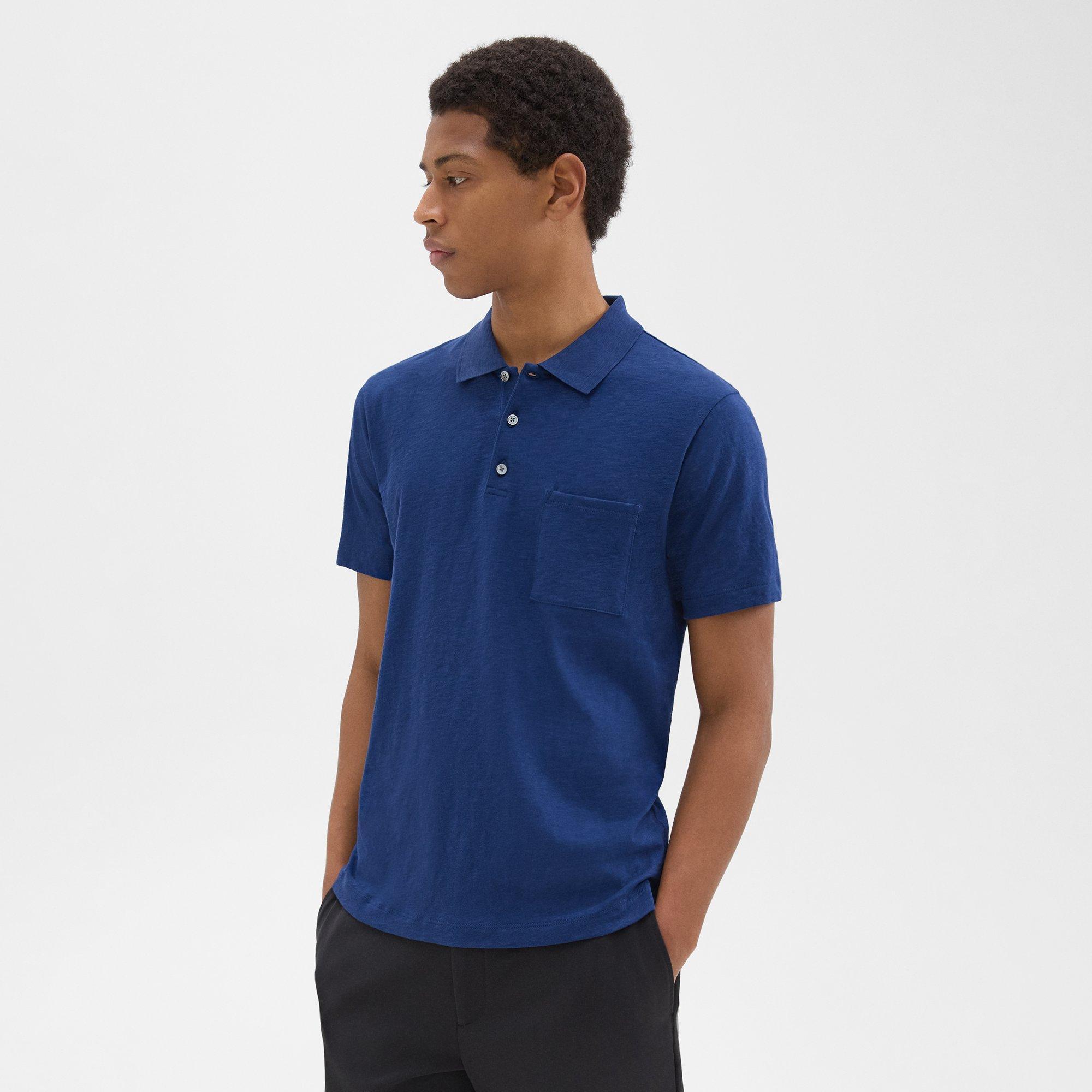 Slub Cotton Bron Polo Shirt | Theory Product Image