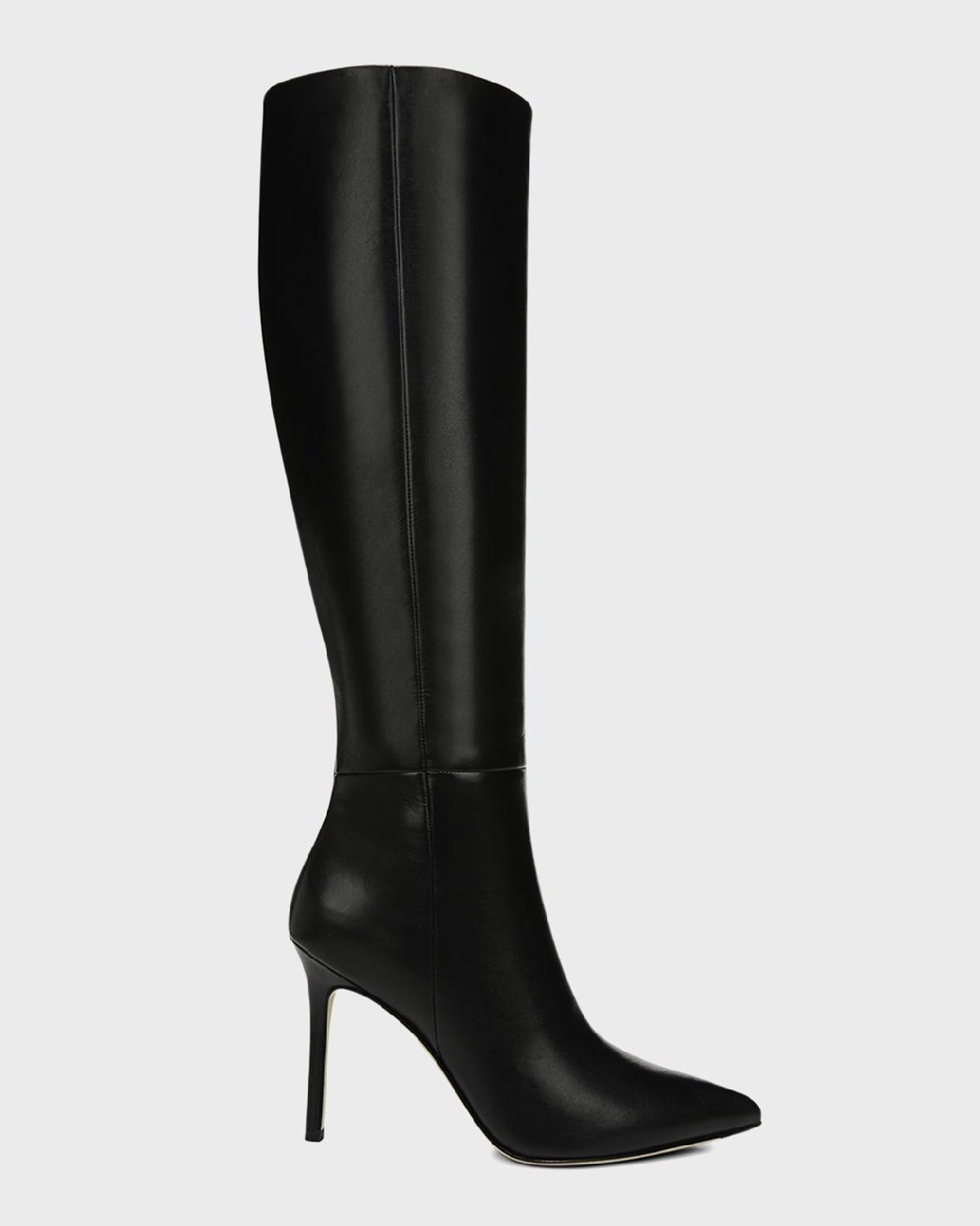 Veronica Beard Womens Lisa Wide Calf High Heel Boots Product Image