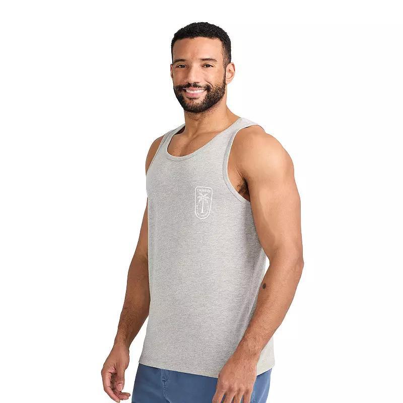 Men's Chubbies The Relaxer Tank Top, Size: Small, Blue Times Gray Product Image