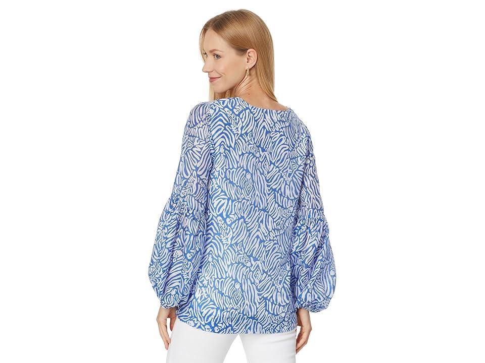 Lilly Pulitzer Laurelie Top (Martinique Zee Bebe) Women's Clothing Product Image