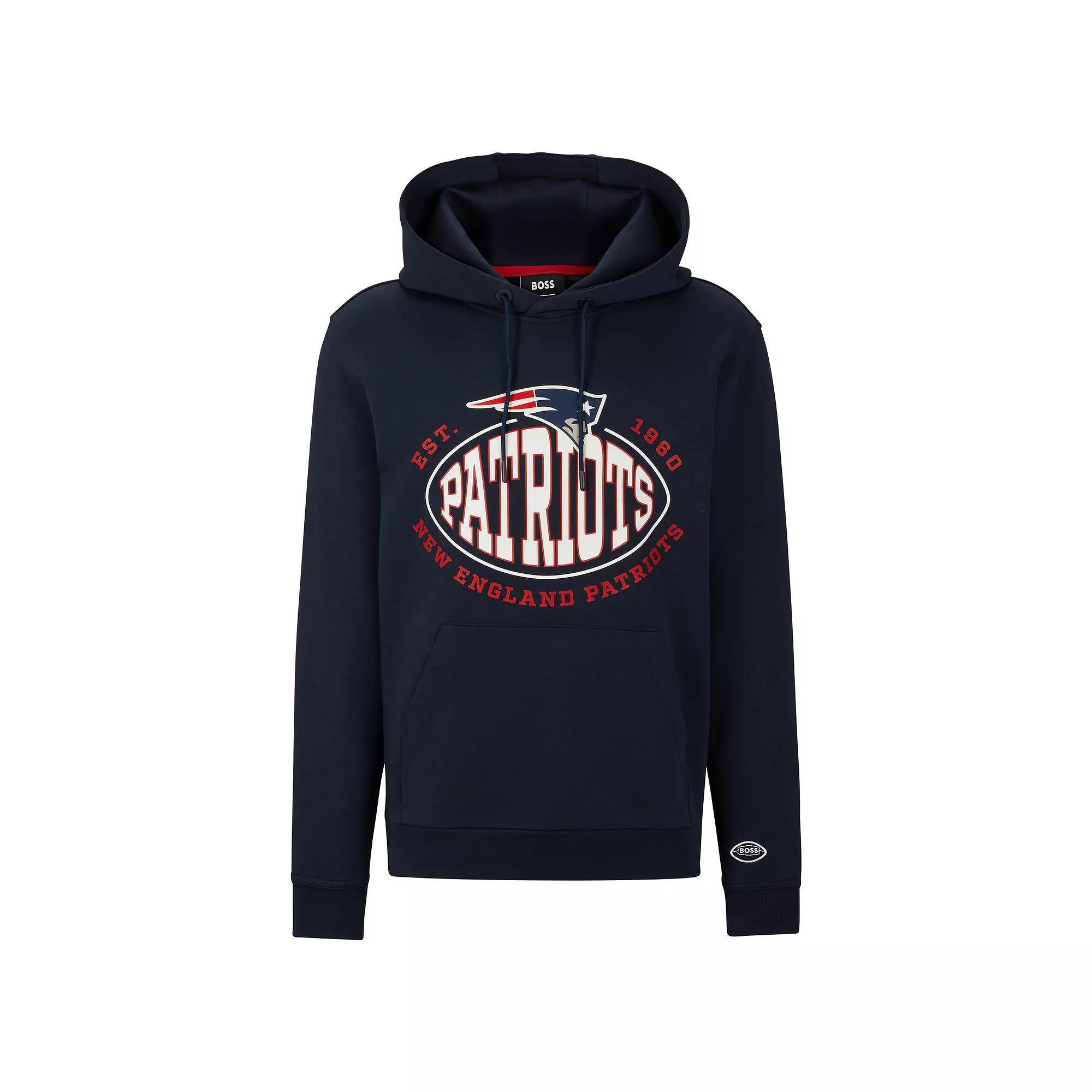Men's BOSS X NFL  Black Minnesota Vikings Touchback Pullover Hoodie, Size: Medium Product Image