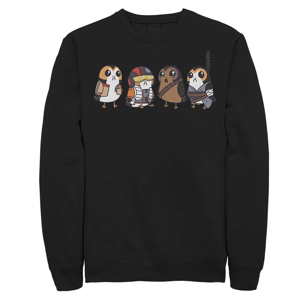 Men's Star Wars Cute Porgs Dressed As Characters Portrait Sweatshirt, Size: XXL, Blue Product Image