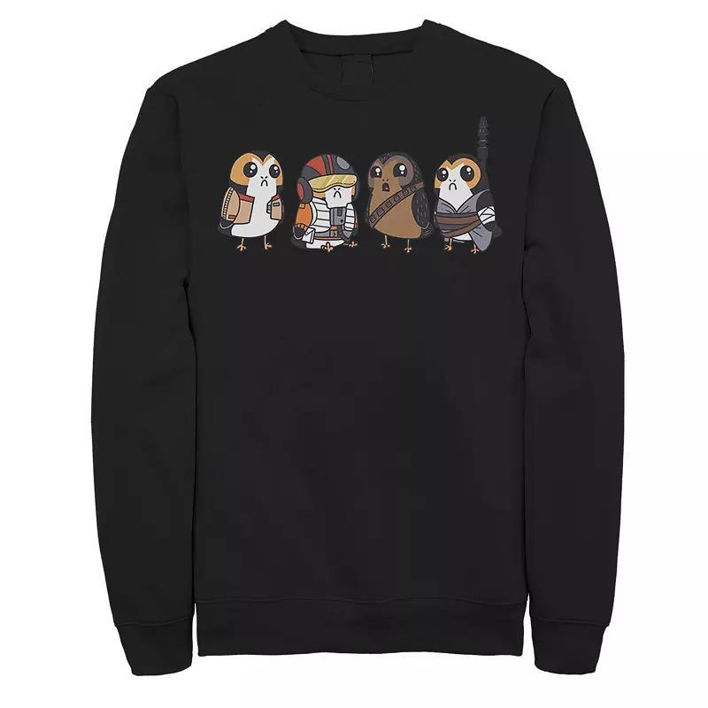 Men's Star Wars Cute Porgs Dressed As Characters Portrait Sweatshirt, Size: XXL, Blue Product Image