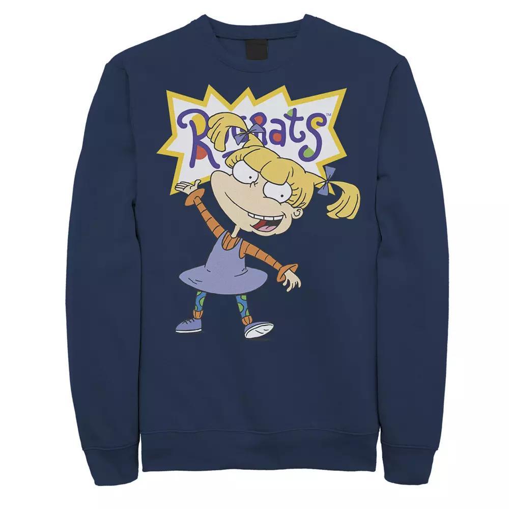 Mens Nickelodeon Rugrats Angelica Simple Portrait Fleece Grey Heather Product Image