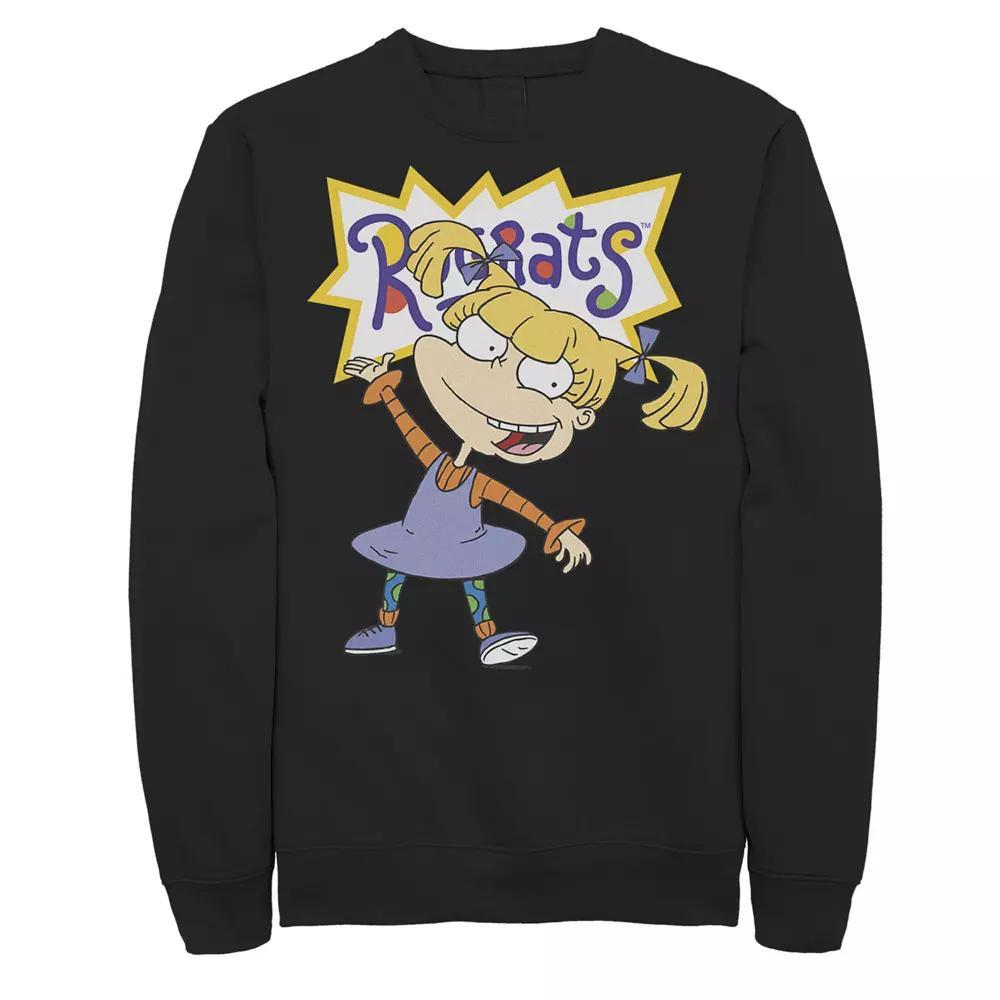 Mens Nickelodeon Rugrats Angelica Simple Portrait Fleece Grey Heather Product Image