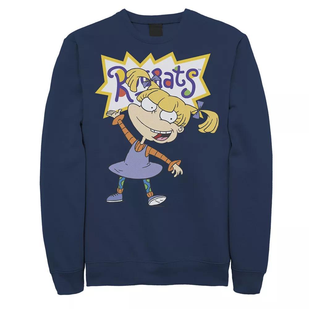 Mens Nickelodeon Rugrats Angelica Simple Portrait Fleece Grey Heather Product Image