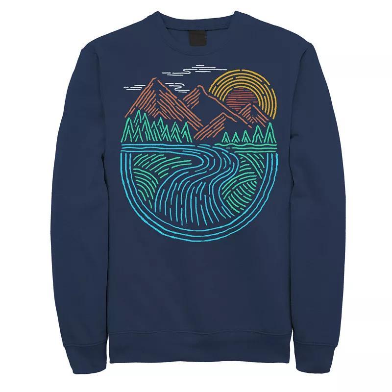 Mens Marvel Captain Marvel Flight Powers Sweatshirt Blue Product Image