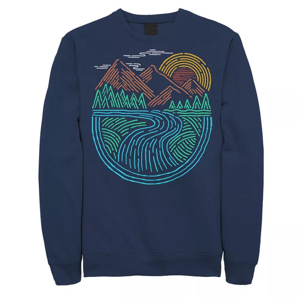 Mens Marvel Captain Marvel Flight Powers Sweatshirt Blue Product Image