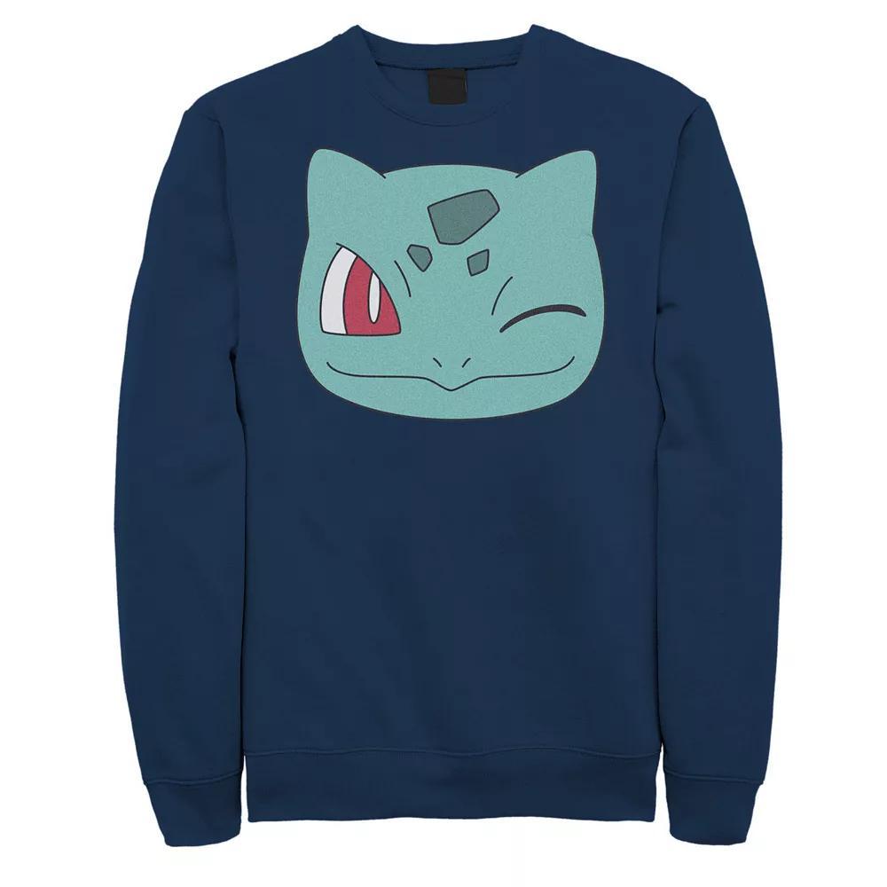 Big & Tall Pokemon Bulbasaur FaceSweatshirt, Men's, Size: 4XLT, Blue Product Image