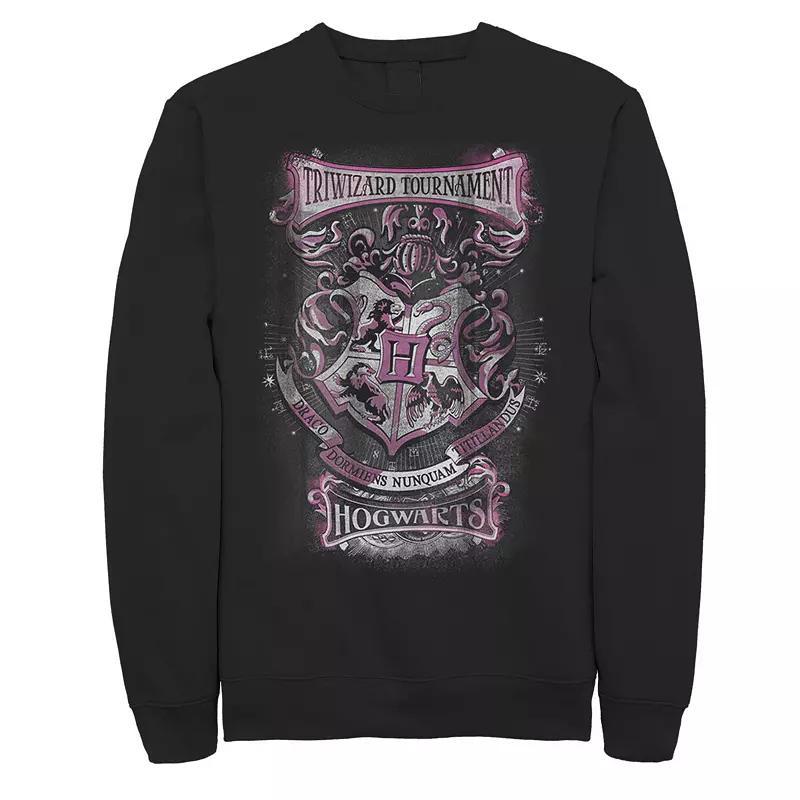 Men's Harry Potter Triwizard Tournament Hogwarts Poster Graphic Fleece, Size: 3XL, Black Product Image