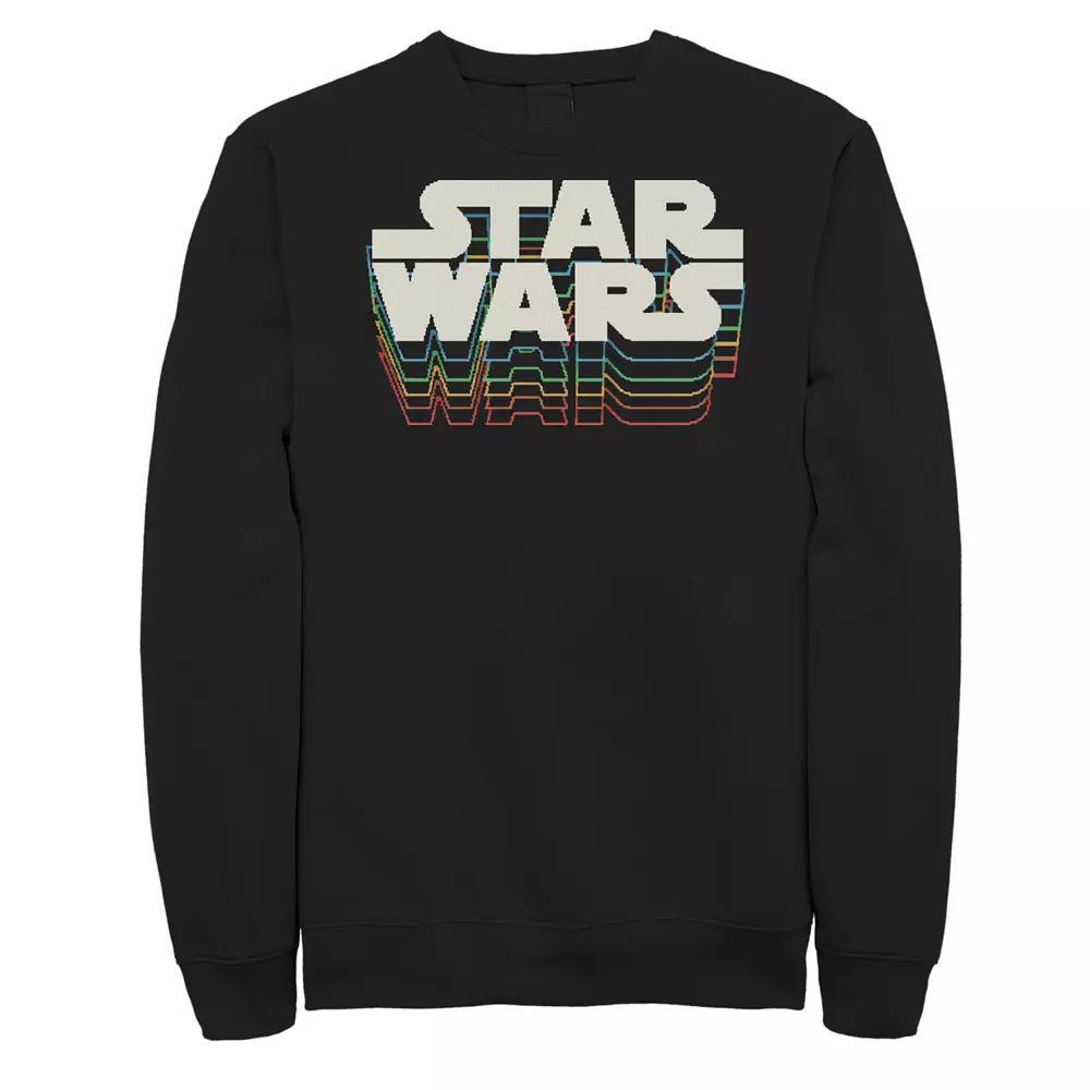 Big & Tall Star Wars Retro Gradient Logo Sweatshirt, Men's, Size: 3XL, Black Product Image