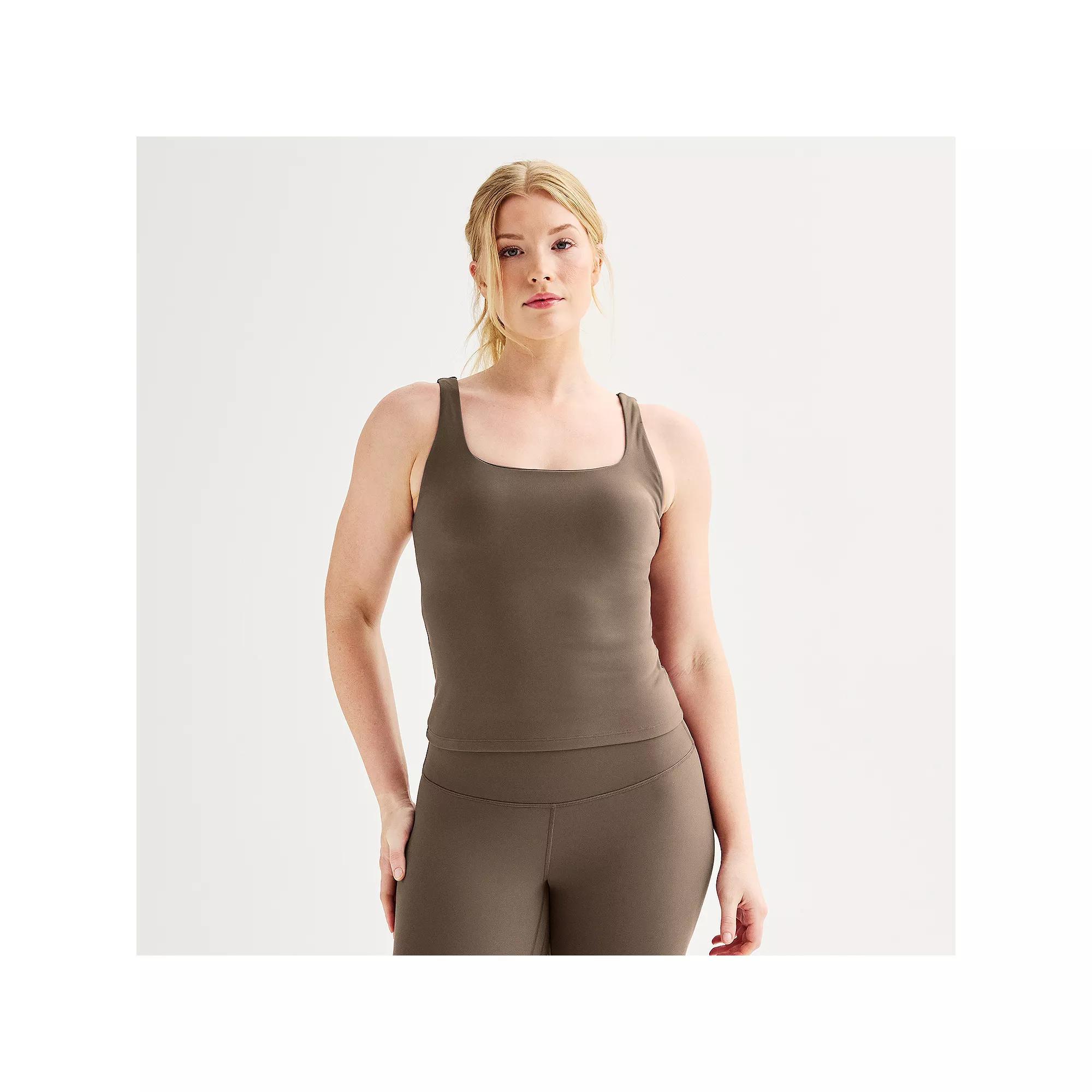 Women's FLX Affirmation Square Neck Tank Top, Size: Medium, Landon Purple Product Image