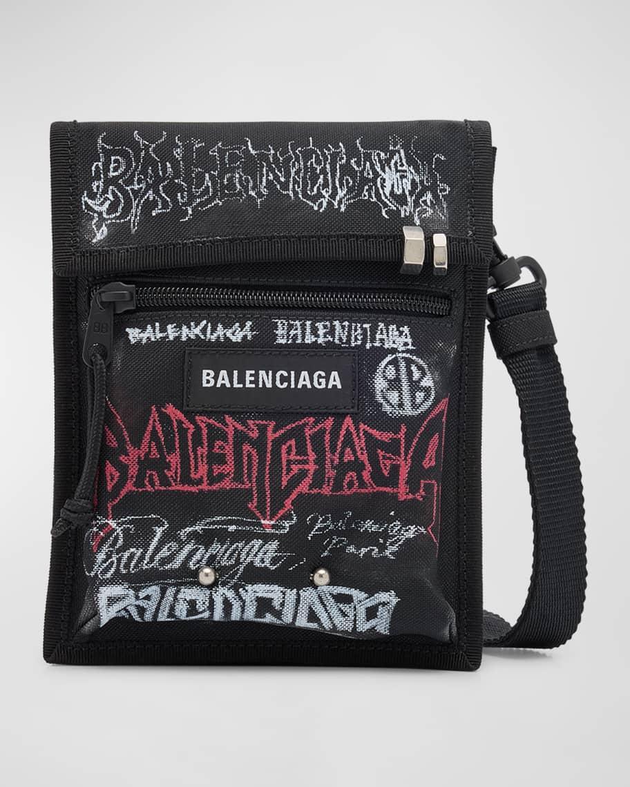 Mens Explorer DIY Metal Allover Small Pouch With Strap Product Image