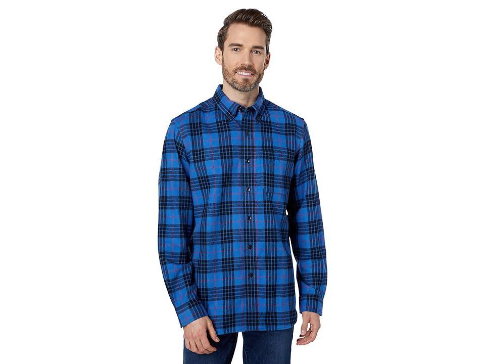 L.L.Bean Stewart Scotch Grey Plaid Flannel Long Sleeve Woven Shirt Product Image