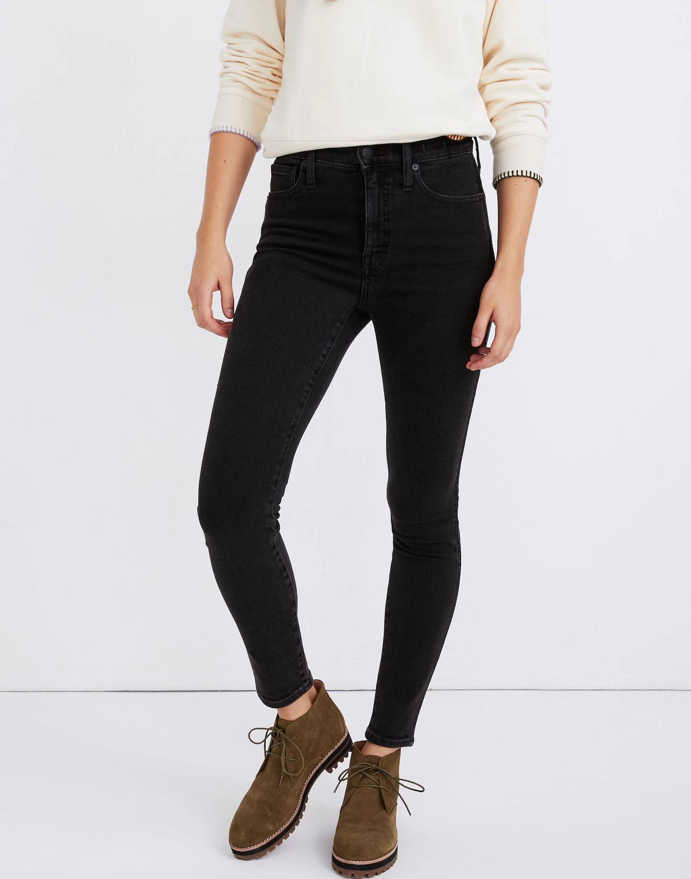 Petite 10" High-Rise Skinny Jeans in Starkey Wash Product Image