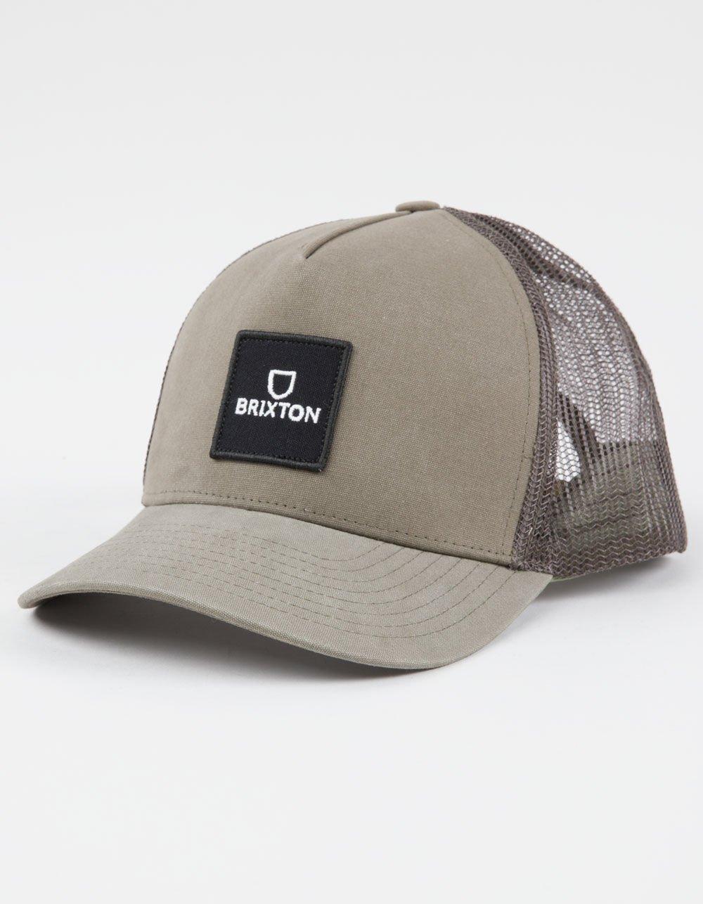 BRIXTON Alpha Block NetPlus® MP Trucker Hat - MOSS Product Image