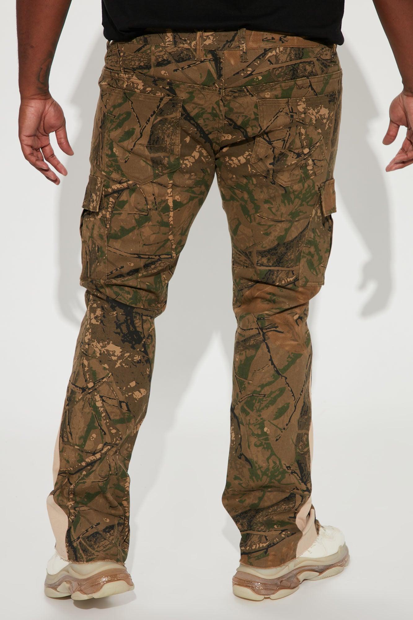 On The Hunt Skinny Flared Cargo Pants - Camouflage Product Image