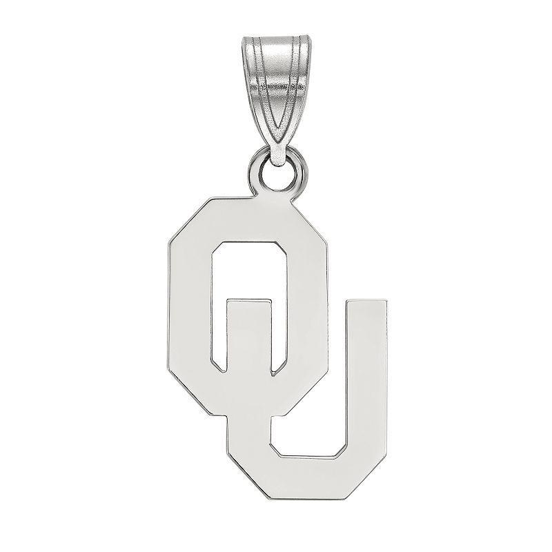 LogoArt Sterling Silver Oklahoma Sooners Pendant, Women's, Size: 24 mm Product Image