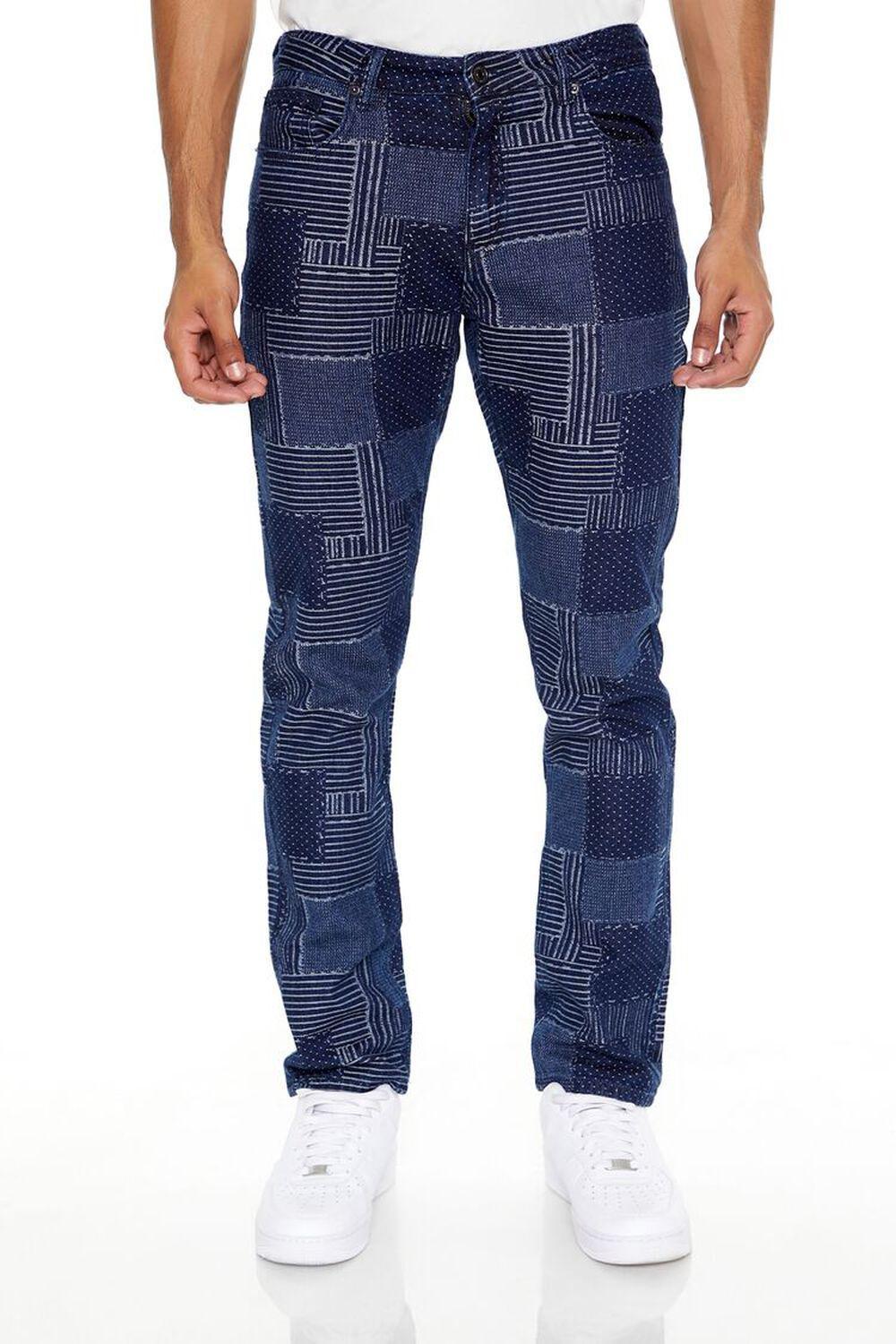 Slim-Fit Patchwork Jeans | Forever 21 Product Image