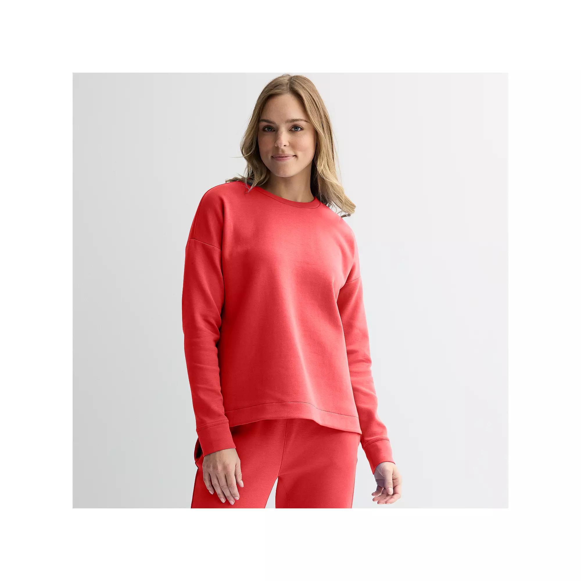 Women's Tek Gear® Ultracomfort Crewneck Top, Size: Large, Parrotoral Product Image