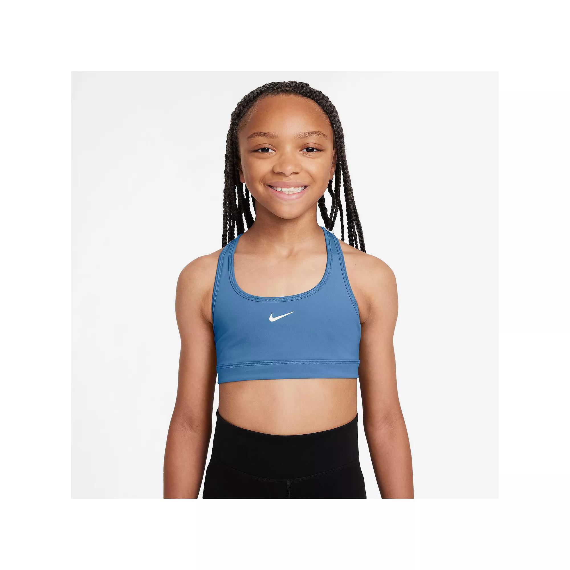 Girls 8-20 Nike Swoosh Sports Bra, Girl's, Size: XL, Blue Beyond Product Image