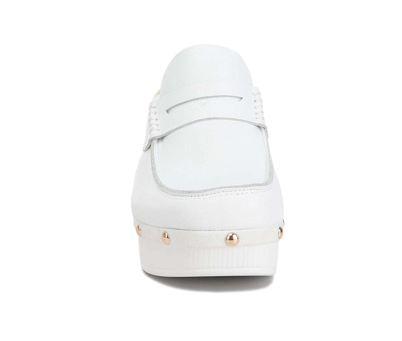 Women's Rag & Co Lyrac Recycled Leather Platform Clogs Product Image