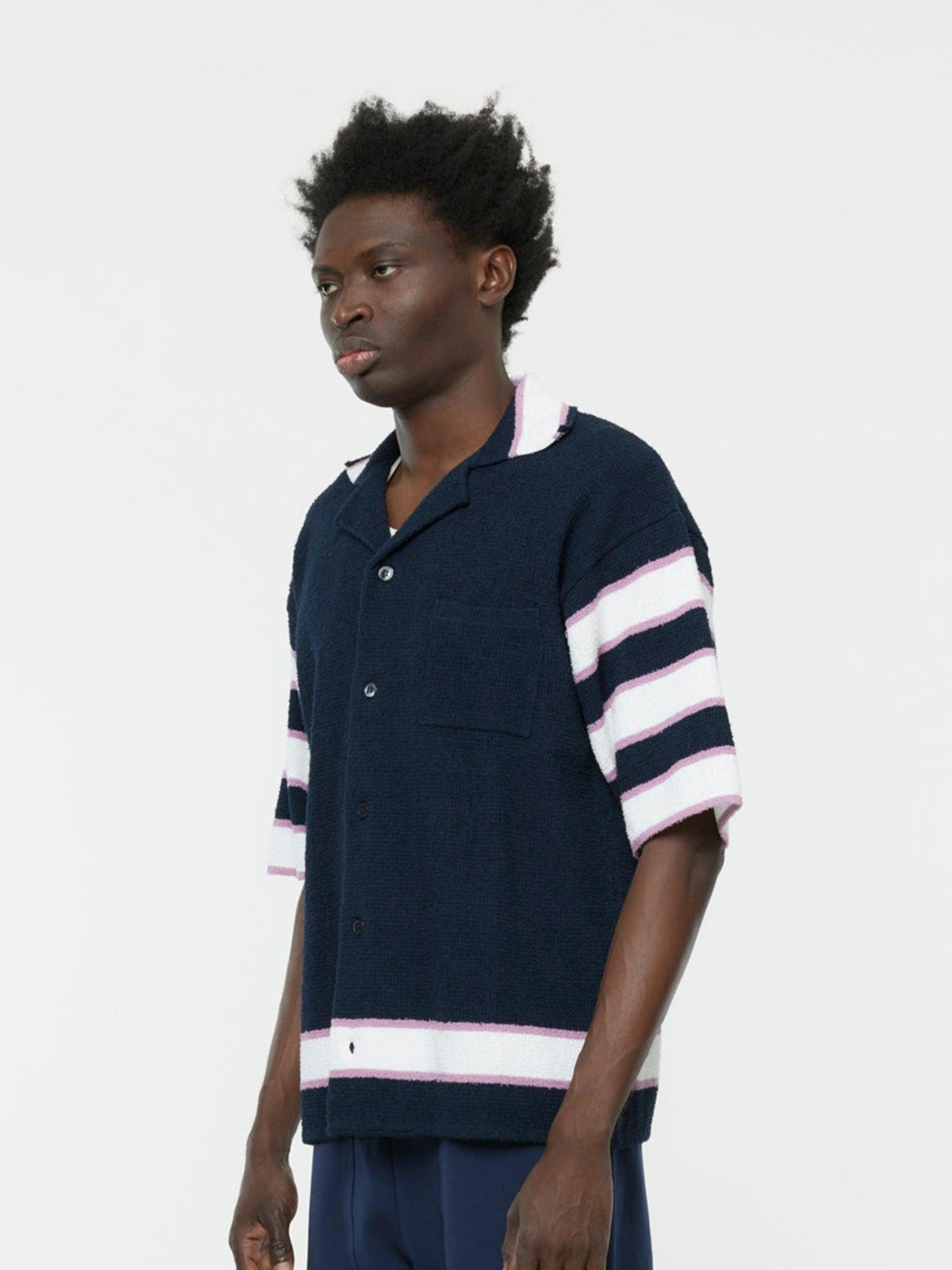 Terry Stitch Boxy Shirt (Ink) Product Image