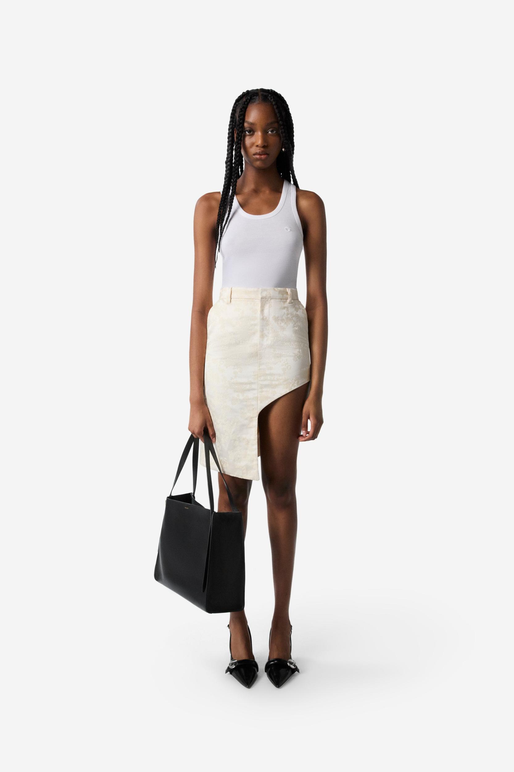 Jacquard Asymmetric Skirt Product Image