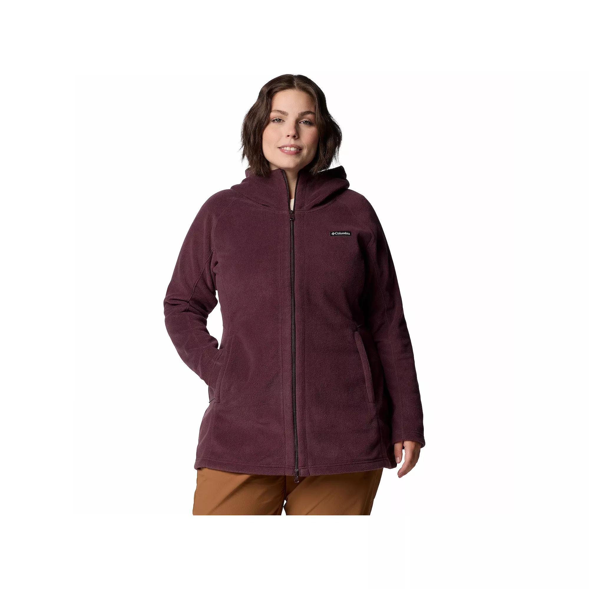 Columbia Women s Benton Springs II Long Fleece Hoodie - Plus Size- Product Image
