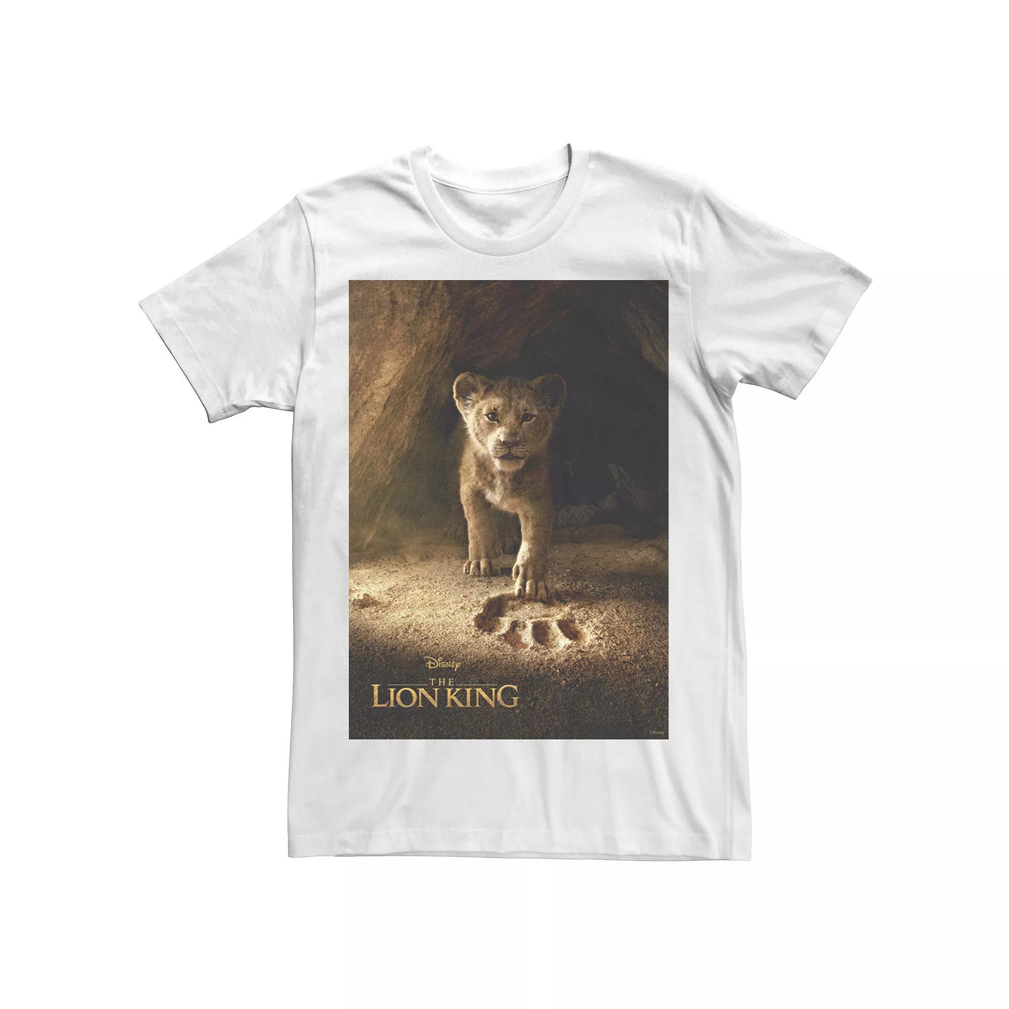 Disneys The Lion King Mens Simba Paw Live Action Movie Poster Tee Product Image