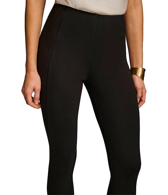 Donna Karan Ponte Mid Rise Pull-On Ankle Pant Product Image