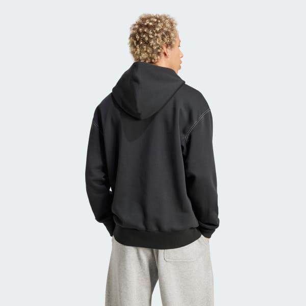 adidas ALL SZN Fleece Graphic Hoodie Black S Mens Product Image