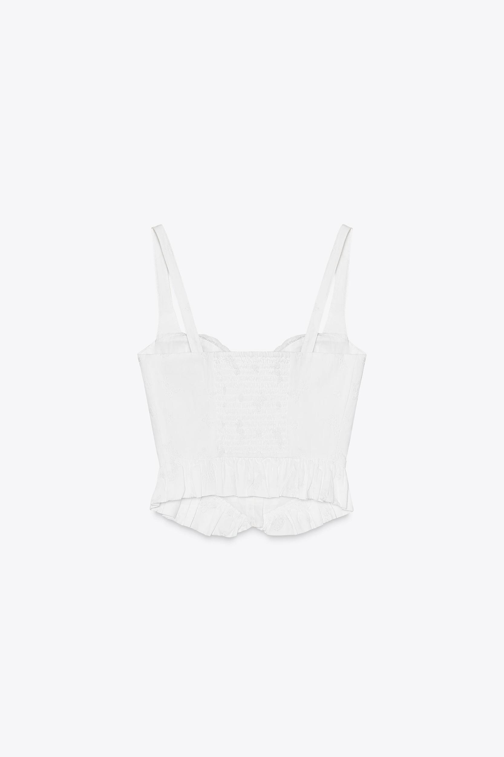 EMBROIDERED CORSET TOP Product Image