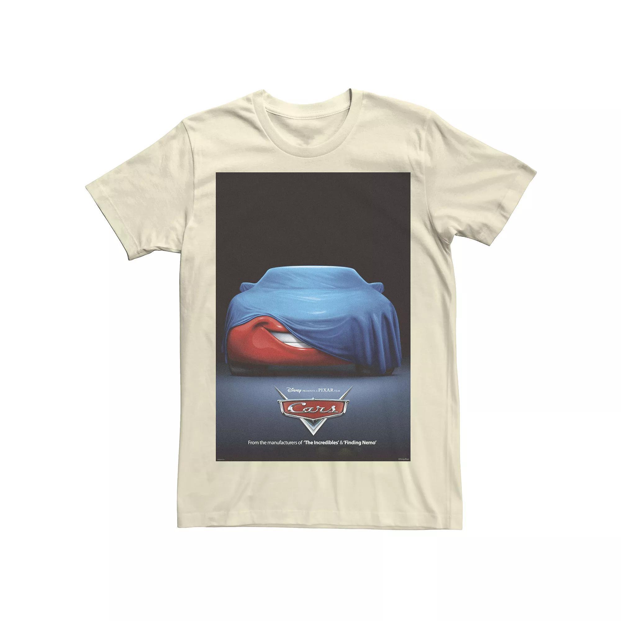 Disney / Pixar's Cars Lightning McQueen Men's Poster Tee, Size: XXL, Natural Product Image