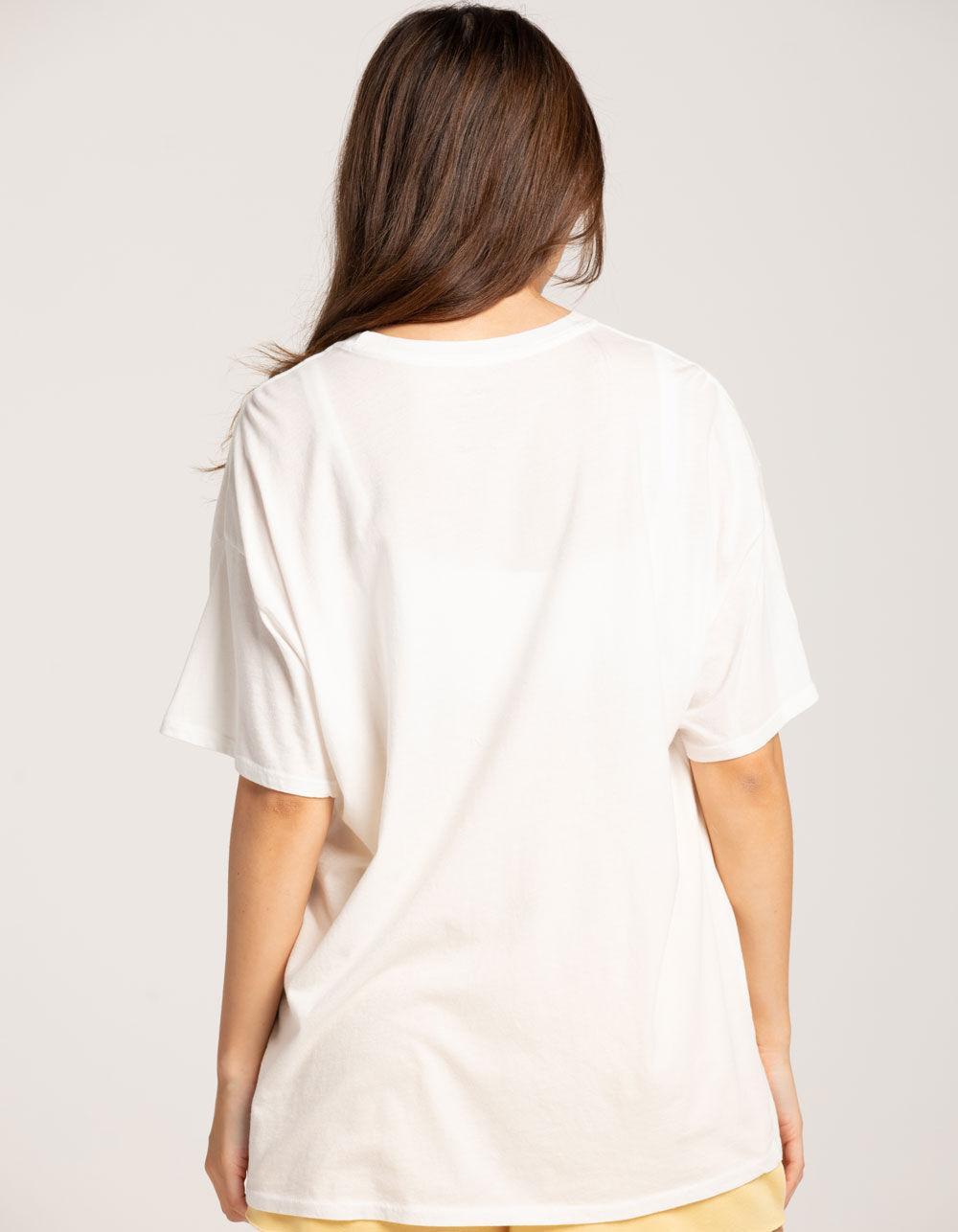 RVCA Tarot Womens Oversized Tee - OFF WHITE Product Image